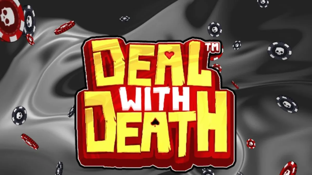 Tampilan antarmuka seluler Deal With Death oleh Hacksaw Gaming
